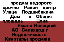 продам недорого срочно › Район ­ центр › Улица ­ Подшибякина  › Дом ­ 43а › Общая площадь ­ 54 › Цена ­ 3 000 000 - Ямало-Ненецкий АО, Салехард г. Недвижимость » Квартиры продажа   . Ямало-Ненецкий АО,Салехард г.